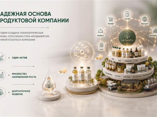 FoodTech-компания с патентом и готовой линейкой продуктов