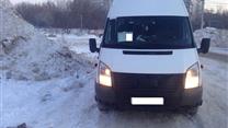 Ford Transit с маршрутом