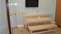 Просторная сауна с низкой арендой