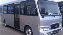 Автобус на маршруте с долгосрочным договором
