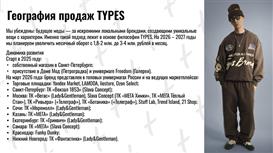 «TYPES»: разработка, производство и продажа модной мужской одежды.