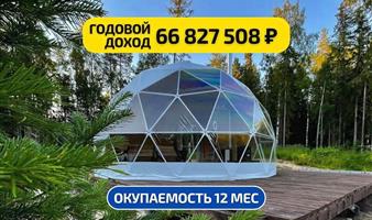 Готовый бизнес производство геокуполов и глэмпинг палаток